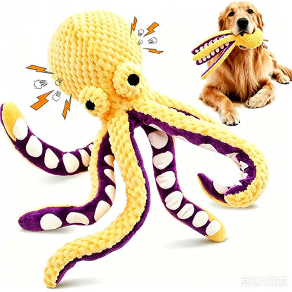 MRWJ 2026 New Yellow Duck Plush Dog Toy - Durable Chew, Interactive Chew with Quacking Sound, Companionship Sleep Pillow for Indoor Play